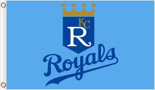 Kansas City Royals Flag Baseball US 3X5Ft Banner USA Polyester with Brass Grommets - 3