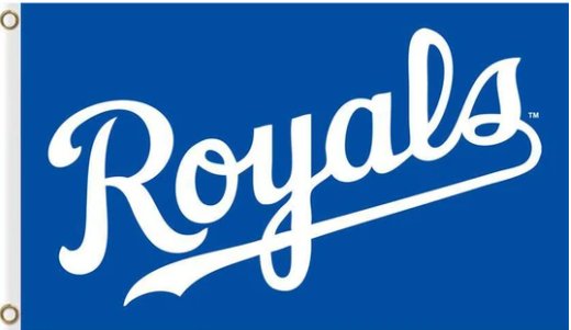 Kansas City Royals Flag Blue 3X5Ft Banner USA Polyester with Brass Grommets