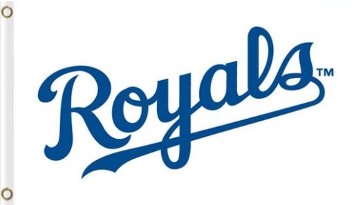 Kansas City Royals Flag White 3X5Ft Banner USA Polyester with Brass Grommets