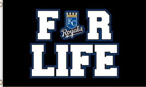 Kansas City Royals For Life Flag 3X5Ft Banner USA Polyester with Brass Grommets