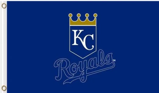 Kansas City Royals flags Digital Print Blue 3X5Ft Banner USA Polyester with Brass Grommets