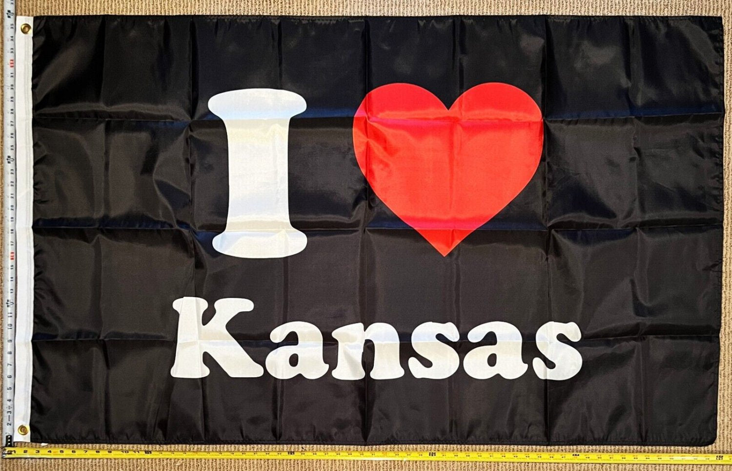 Kansas Flag College Dorm Beer America Man Cave Sign Poster USA 3x5ft