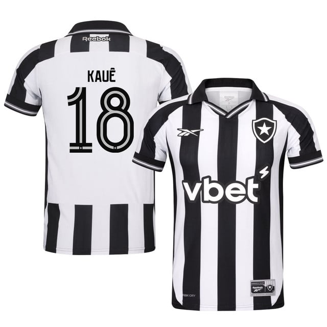 Kauê 18 Botafogo 2025-26 Home Jersey – Black White