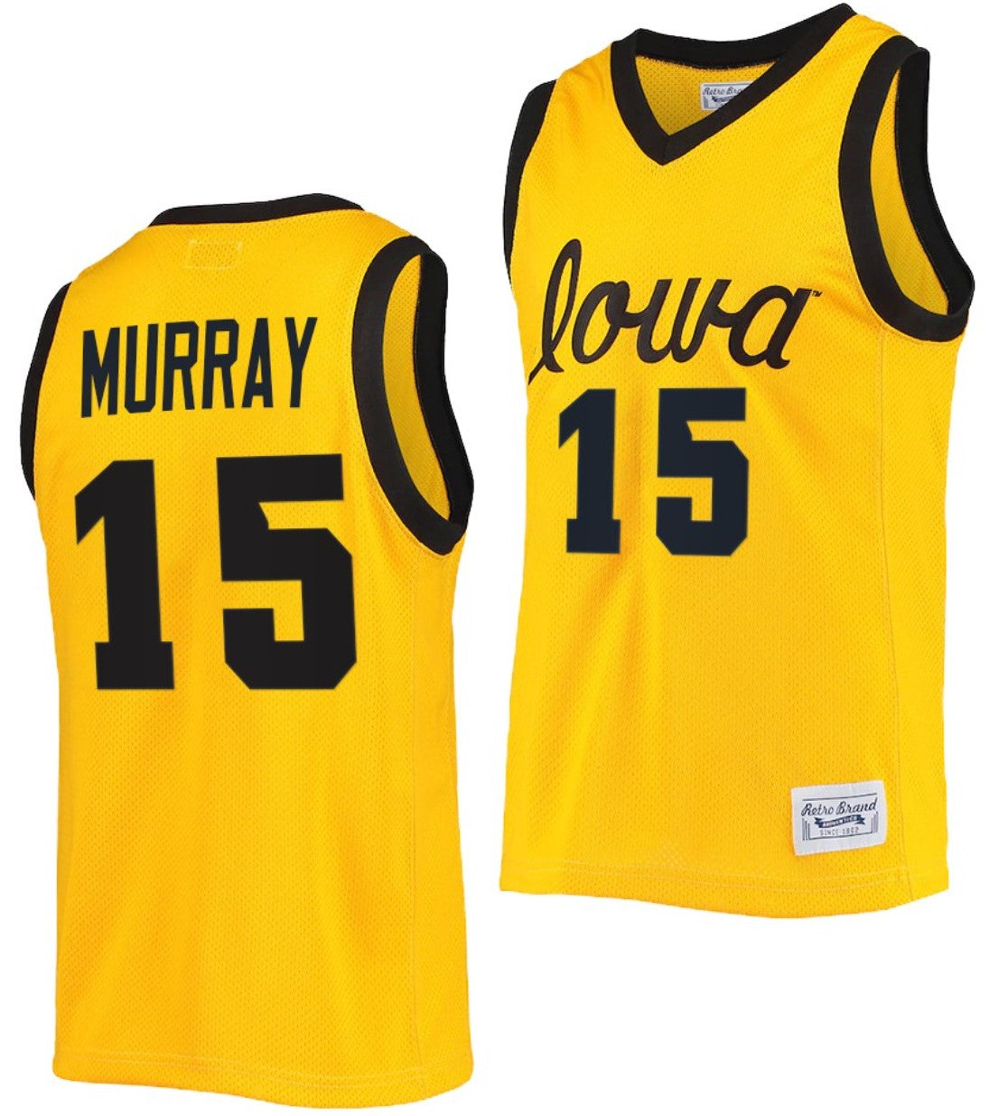 Keegan Murray Jersey Iowa Hawkeyes College Basketball Classic Gold #15