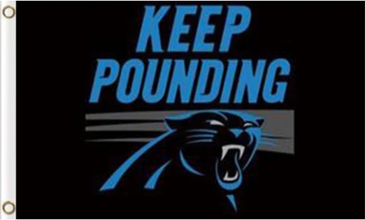 Keep Pounding Carolina Panthers US Flag 3X5 Ft Polyester Banner USA 90x150cm