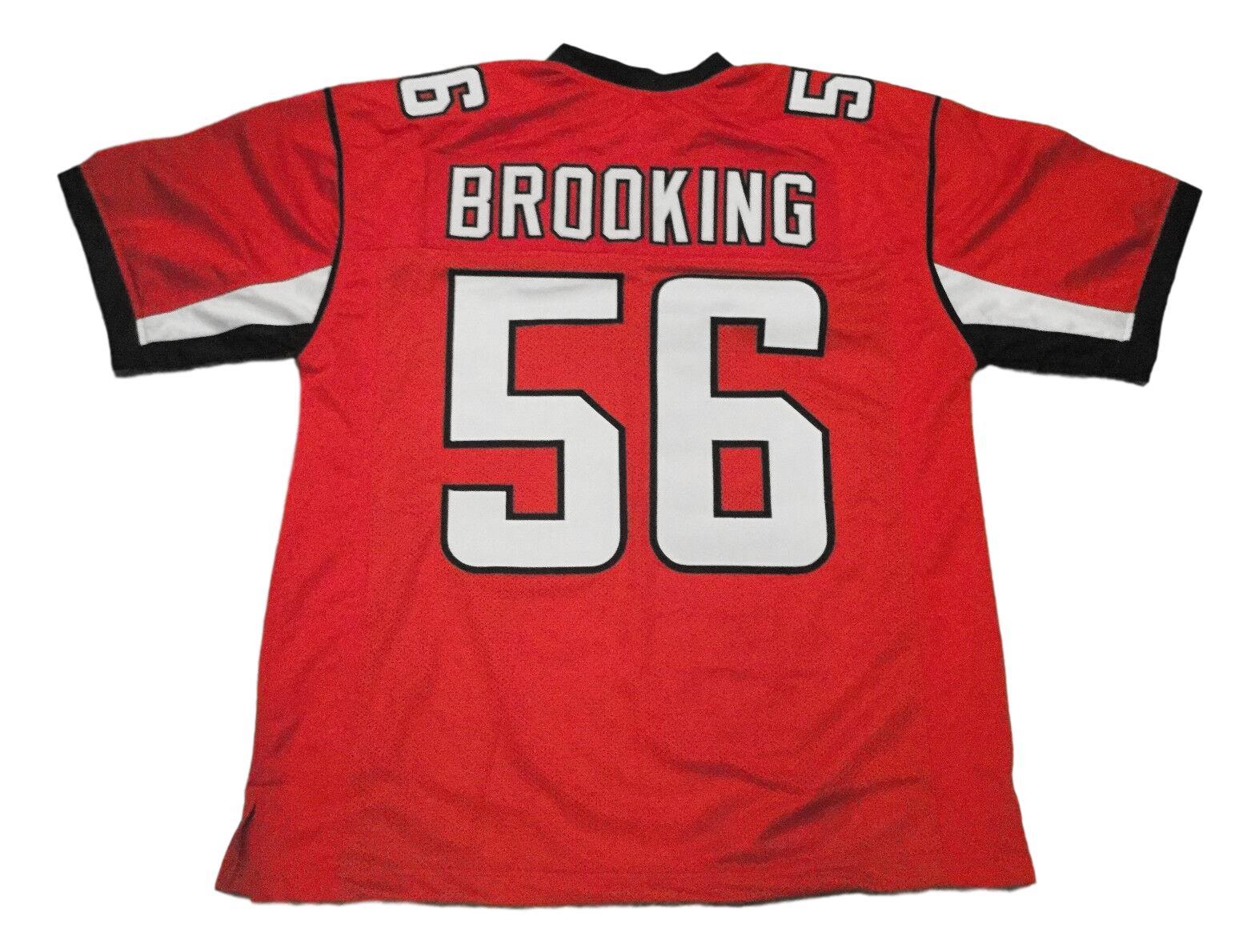 Keith Brooking CUSTOM STITCHED Unsigned Football Jersey Red