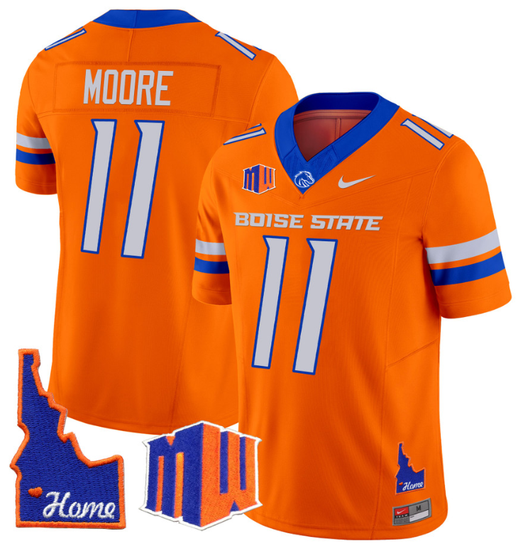 Kellen Moore Jersey #11 Boise State Broncos 2024 Home Patch Vapor Football Orange