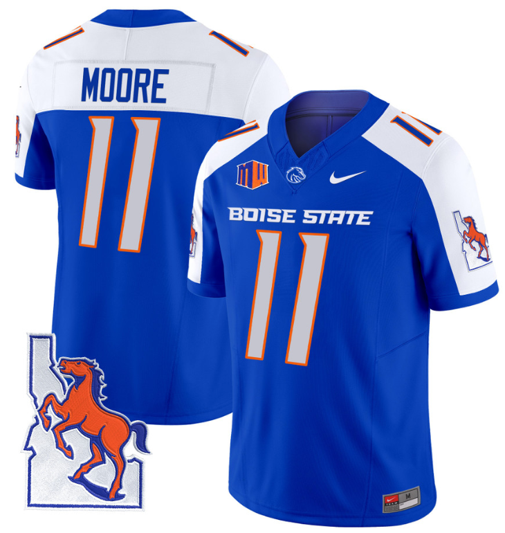 Maddux Madsen Jersey #4 Boise State Broncos 2024 Home Patch Vapor Football Orange Alternate