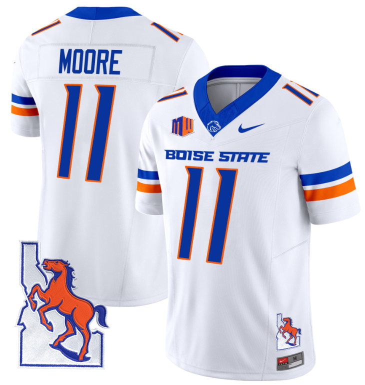Maddux Madsen Jersey #4 Boise State Broncos 2024 Home Patch Vapor Football Orange Alternate
