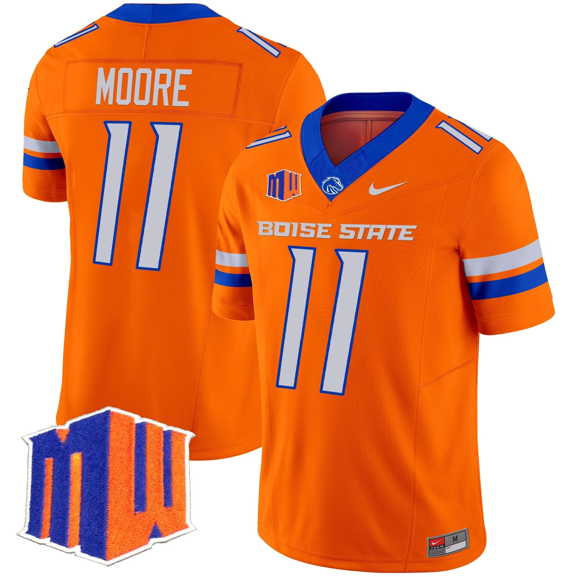 Kellen Moore Jersey #11 Boise State Broncos 2025 Vapor Stitched Orange
