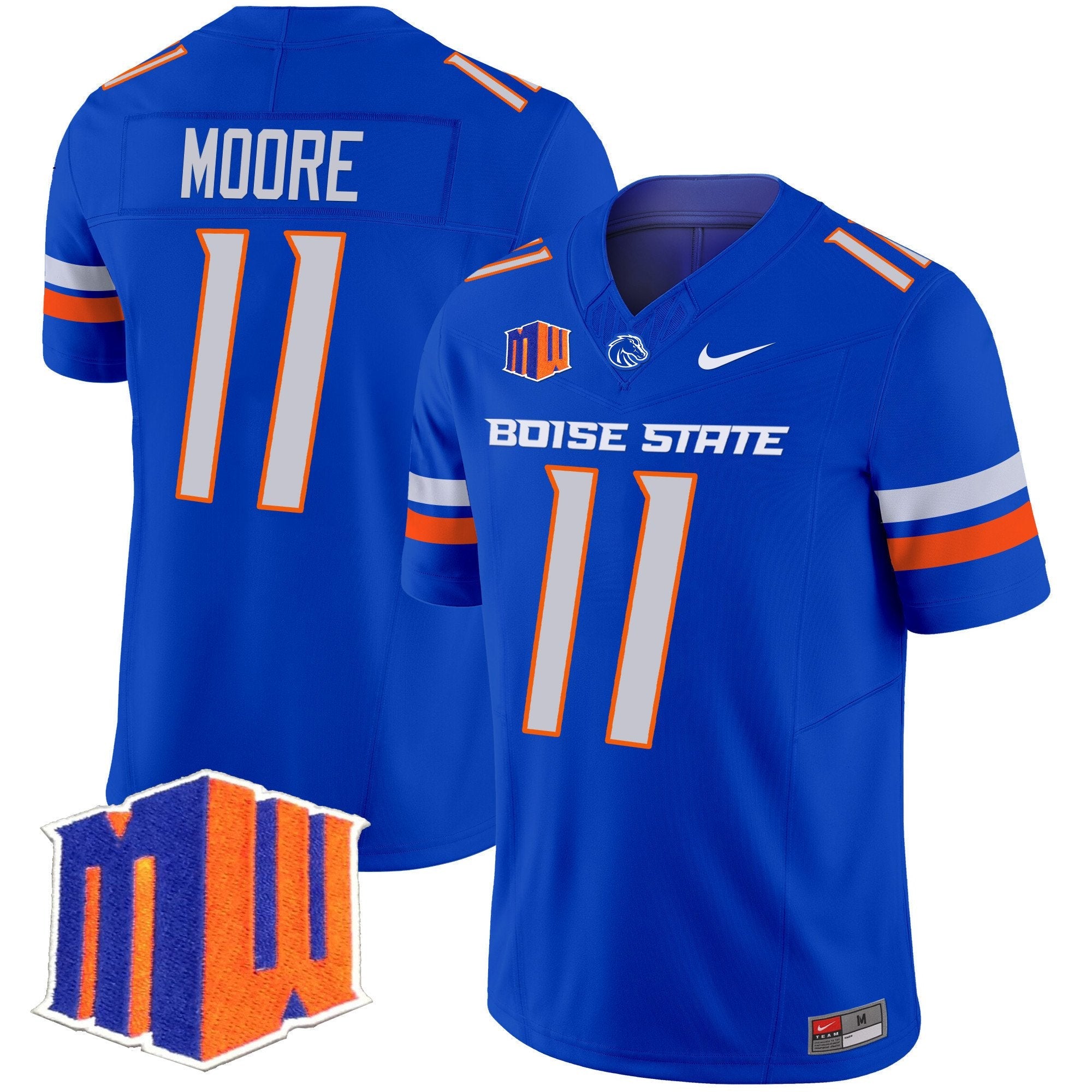 Kellen Moore Jersey #11 Boise State Broncos 2025 Vapor Stitched Royal