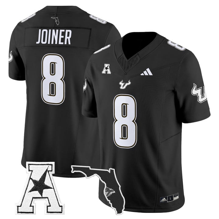 Kelley Joiner Jersey #8 South Florida Bulls 2025 Vapor Limited Stitched Black