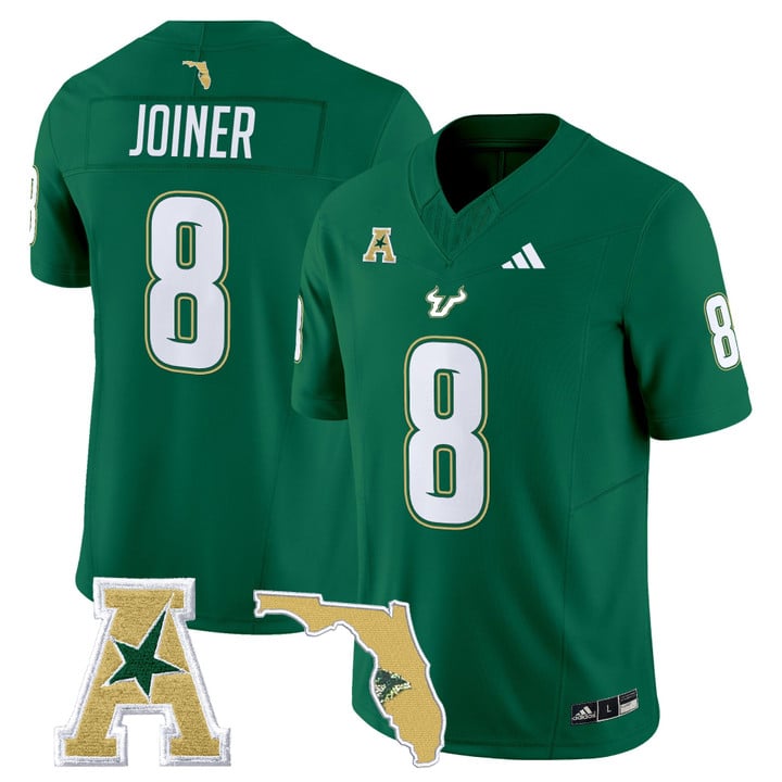 Kelley Joiner Jersey #8 South Florida Bulls 2025 Vapor Limited Stitched Green