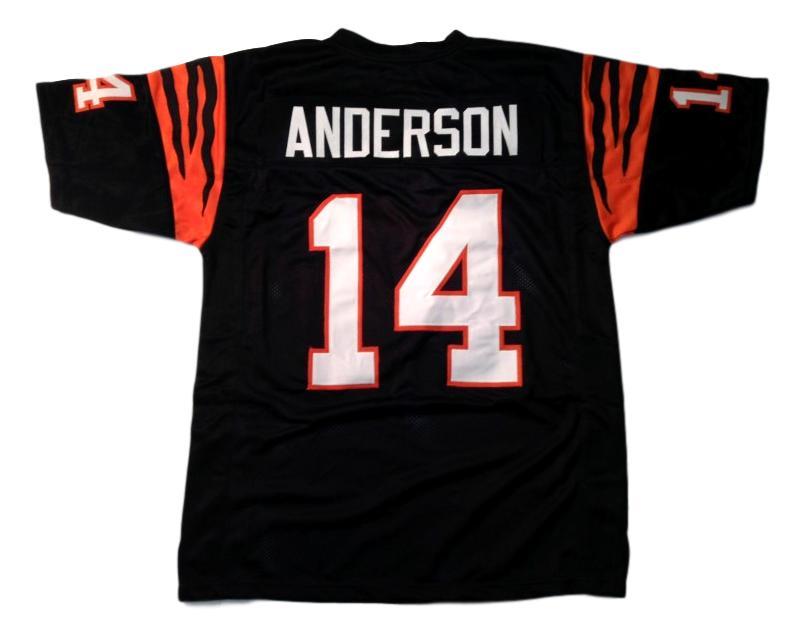 Ken Anderson CUSTOM STITCHED Unsigned Football Black Jersey