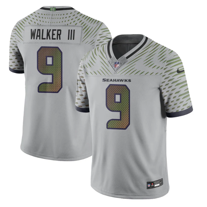 Kenneth Walker III Jersey #9 F.U.S.E. Football Limited Rivalry Series Stitched