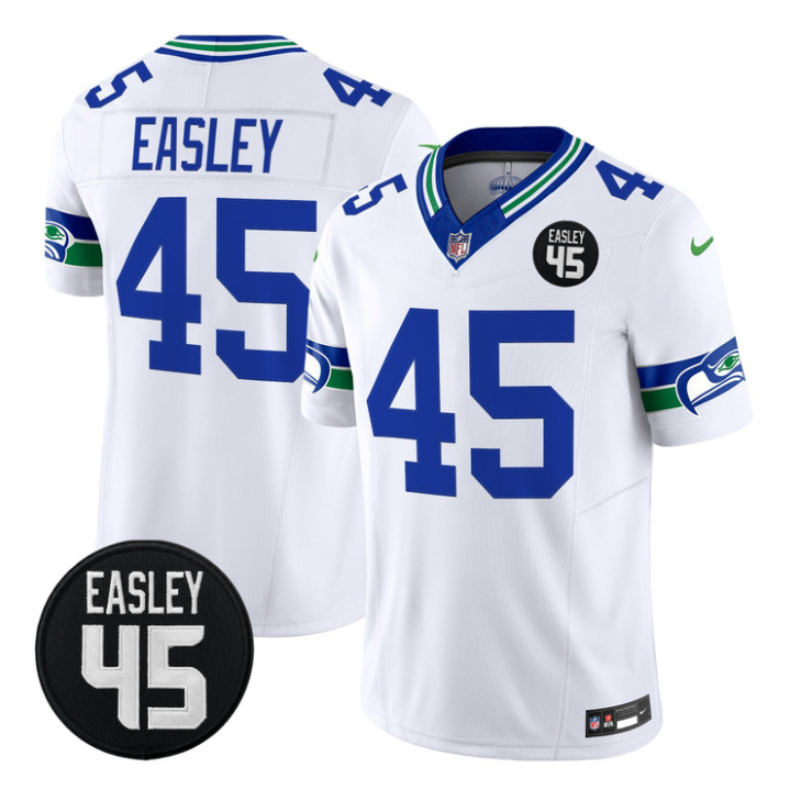 Kenny Easley Jersey #45 Kenny Easley Memorial Patch Limited Stitched