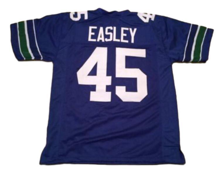 Kenny Easley CUSTOM STITCHED Unsigned Football Jersey Blue