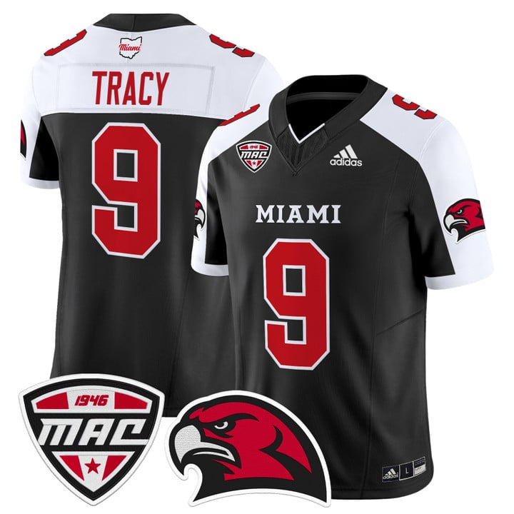 Kenny Tracy Jersey #9 Miami OH RedHawks 2025 Vapor Limited Stitched