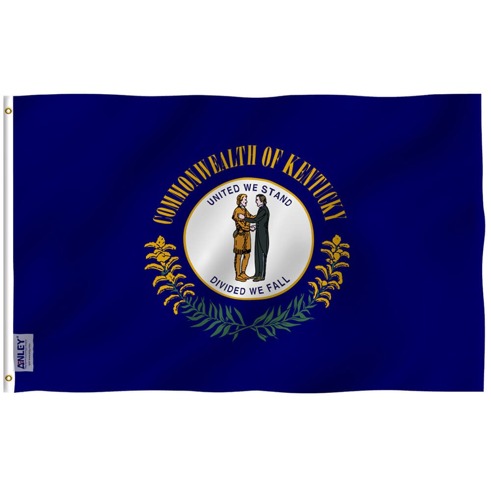 Kentucky State Flag - Kentucky KY Flag with Brass Grommets 3X5Ft Banner USA