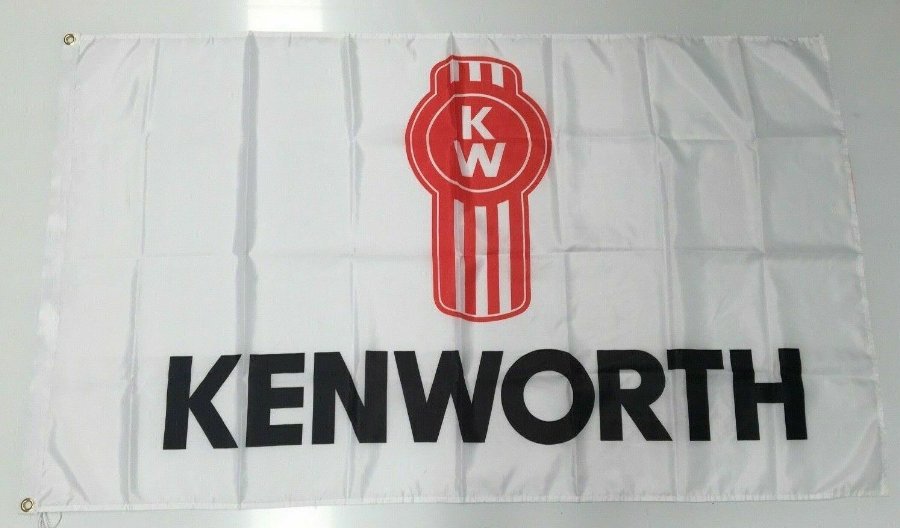 Kenworth Truck Style 3 Banner Flag - Emblem Bullbar Bonnet Semi Trailer Man Cave 3x5ft