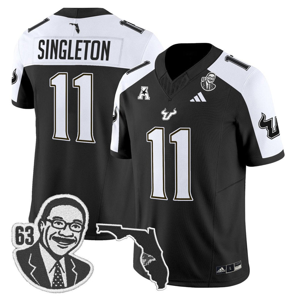 Keshaun Singleton Jersey #11 South Florida Bulls Lee Roy Selmon Legacy Black Alter