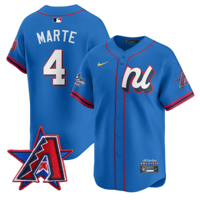 Ketel Marte Jersey #4 American League 2025 MLB All-Star Limited Stitched Blue