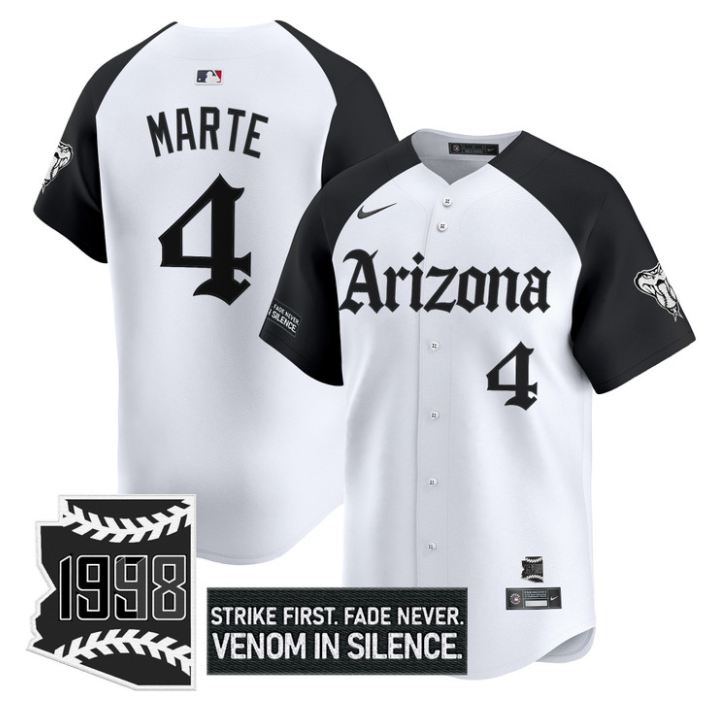 Ketel Marte Jersey #4 Arizona Diamondbacks Gothic Desert Fang Edition