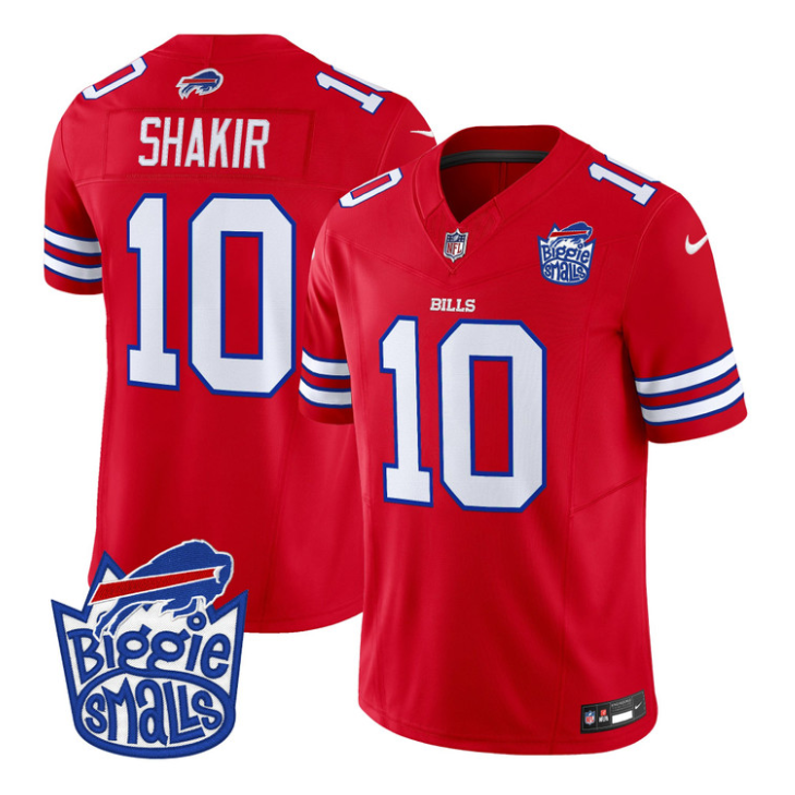 Khalil Shakir Jersey #10 Biggie Smalls Patch Vapor Limited Stitched