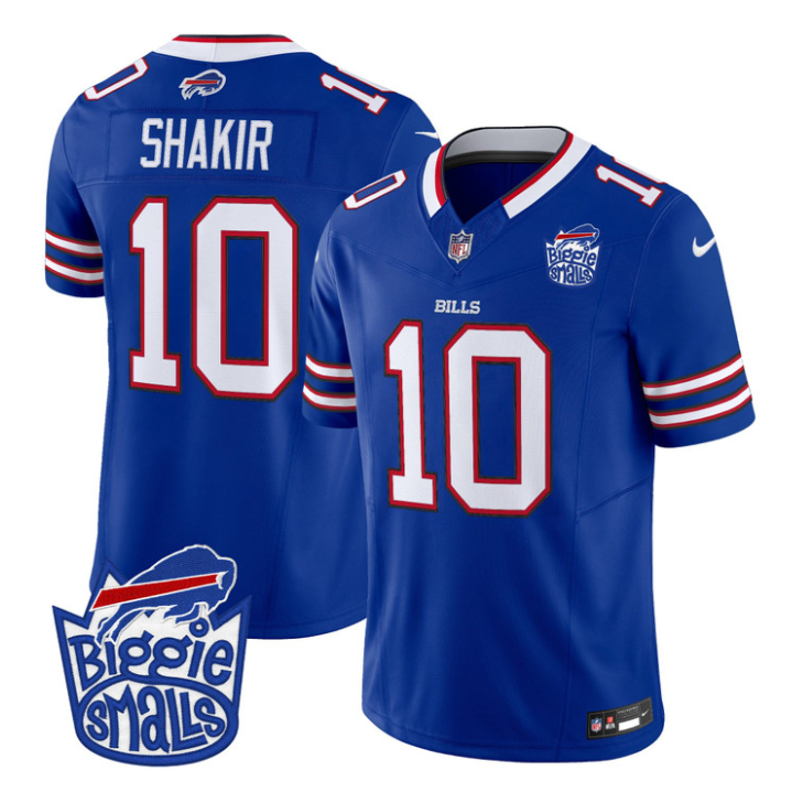 Khalil Shakir Jersey #10 Biggie Smalls Patch Vapor Limited Stitched