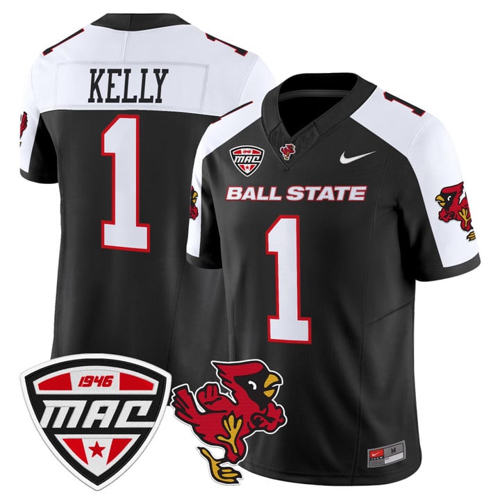 Kiael Kelly Jersey #1 Ball State Cardinals 2025 Limited Stitched