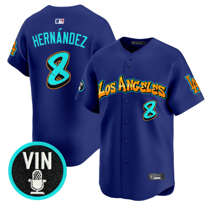 Kobe Bryant Jersey #24 Los Angeles Dodgers Graffiti Street Style Stitched Black