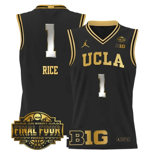 Kiki Rice Jersey #1 UCLA Bruins 2026 Final Four Patch Stitched