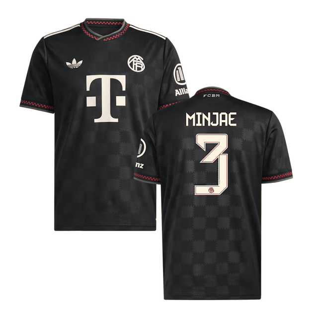 Kim Min-jae #3 Bayern Munich 2025-26 Third Men Jersey – Black