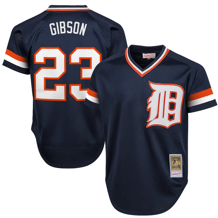 Kirk Gibson Jersey #23 Detroit Tigers Throwback Cooperstown Stitched Navy