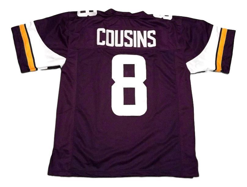 Kirk Cousins CUSTOM STITCHED Unsigned Football Jersey Purple