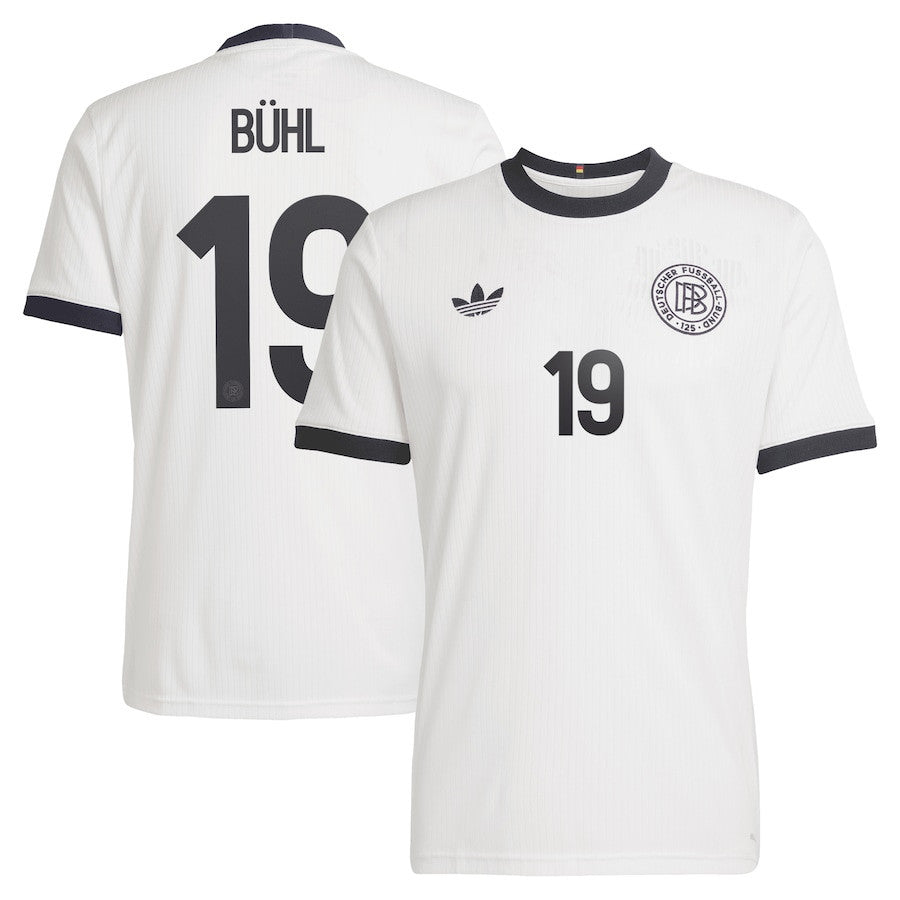 Klara Bühl 19 Germany National Team 125th Anniversary Men Jersey – White
