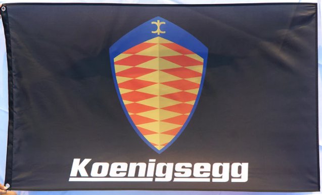 Koenigsegg Flag 3X5 Ft Polyester Banner USA 90x150cm