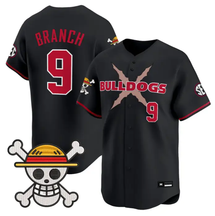 Kolby Branch Jersey #9 Georgia Bulldogs Baseball One Piece Premier Stitched