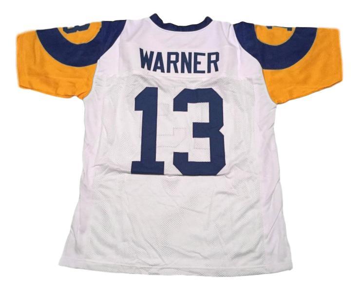 Kurt Warner CUSTOM STITCHED Unsigned Football Jersey White