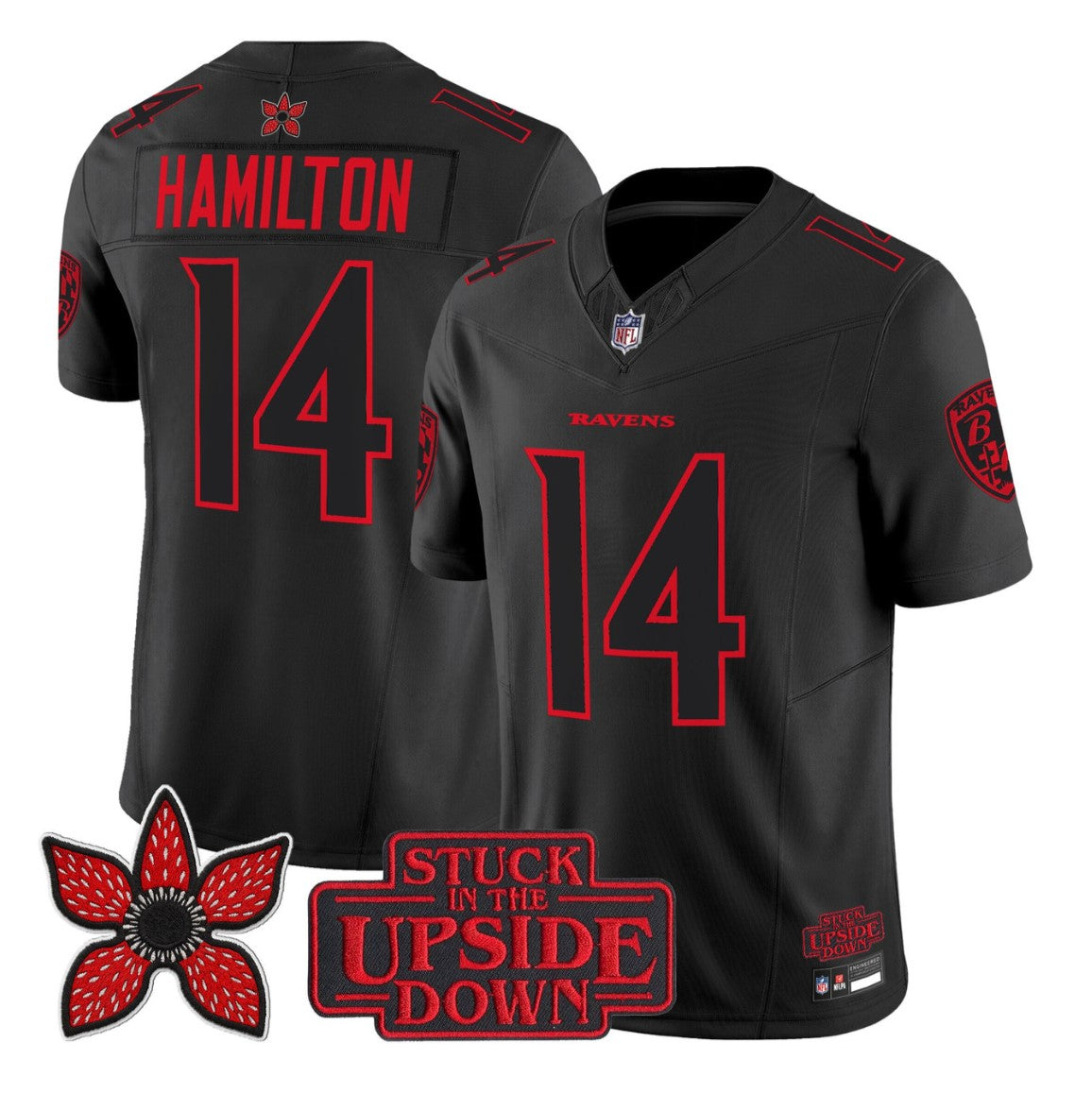 Kyle Hamilton Jersey #14 Stranger Things Edition Vapor Limited Stitched