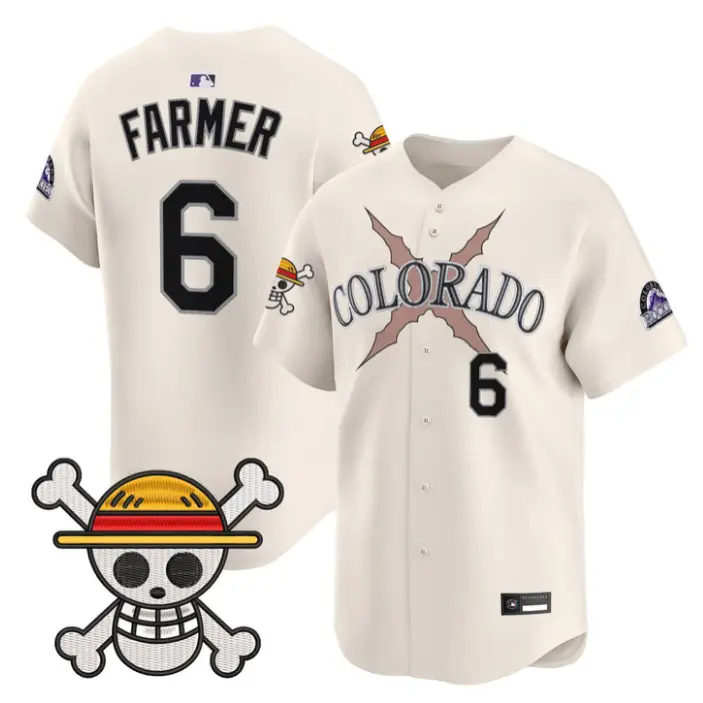 Kyle Farmer Jersey #6 Colorado Rockies One Piece Premier Stitched