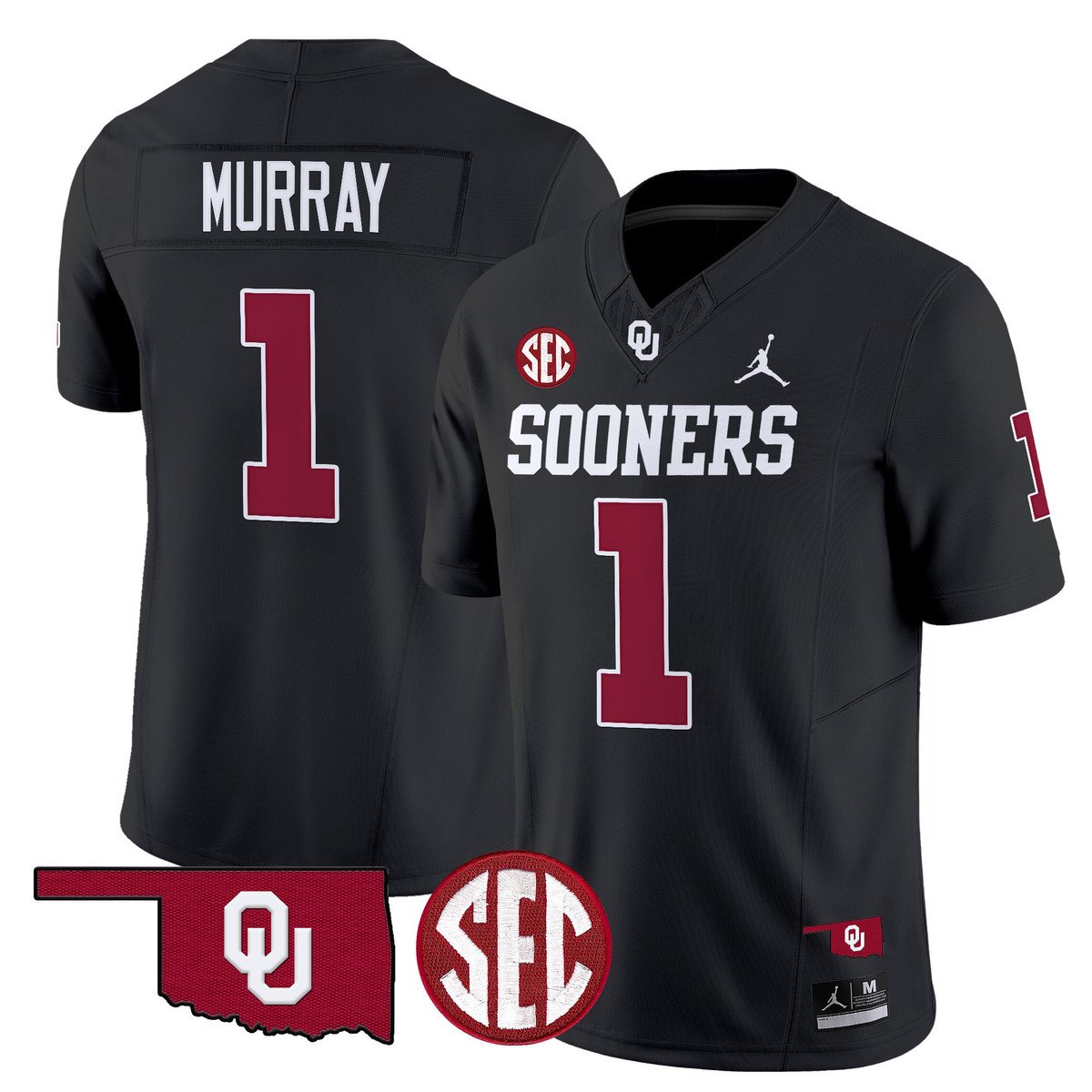 Kyler Murray Jersey #1 Oklahoma Sooners 2025 Limited Stitched Black