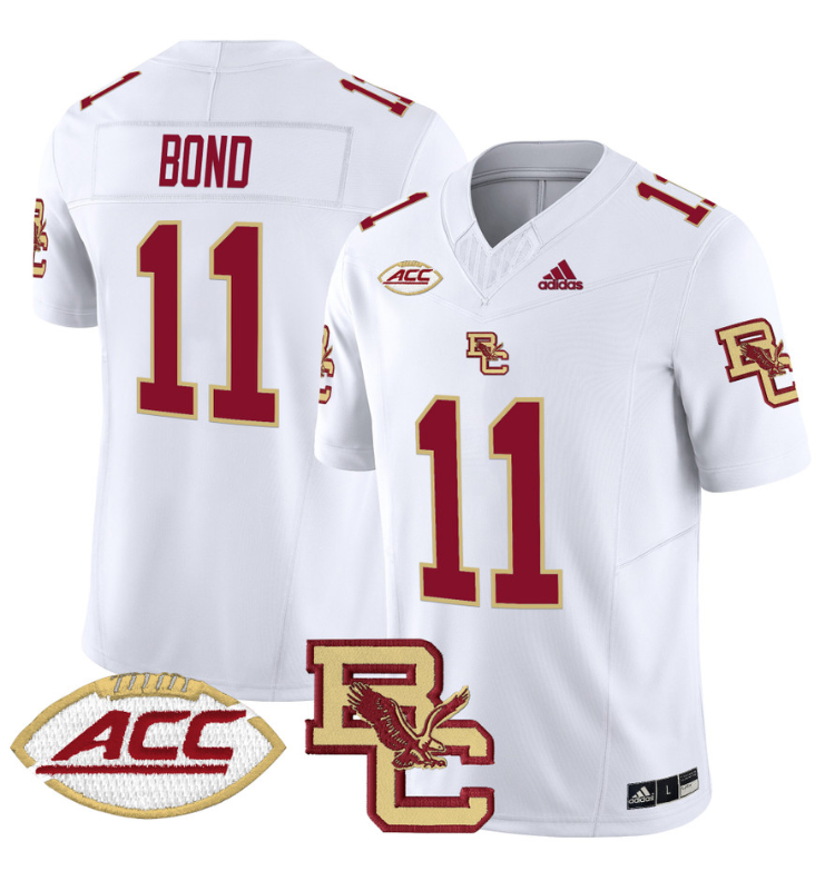 Lewis Bond Jersey #11 Boston College Eagles 2024 Stitched White