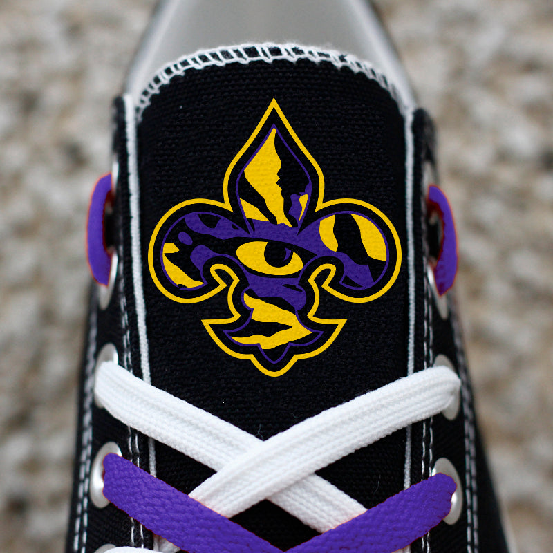 LSU Tigers Limited Print NCAA College Students Low Top Canvas Shoes Sport Sneakers 1