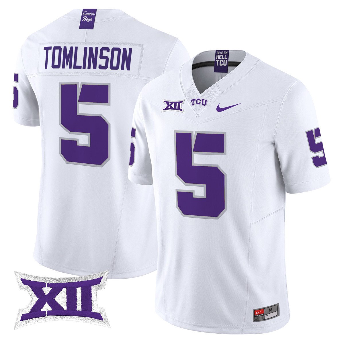 LaDainian Tomlinson Jersey #5 TCU Horned Frogs 2025 Limited Stitched White