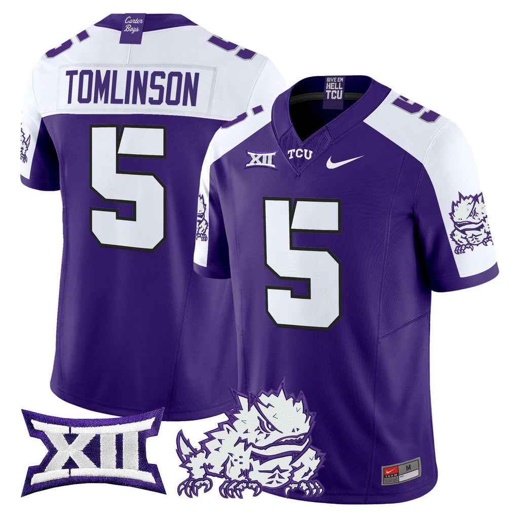 LaDainian Tomlinson Jersey #5 TCU Horned Frogs 2025 Limited Stitched Purple Alter