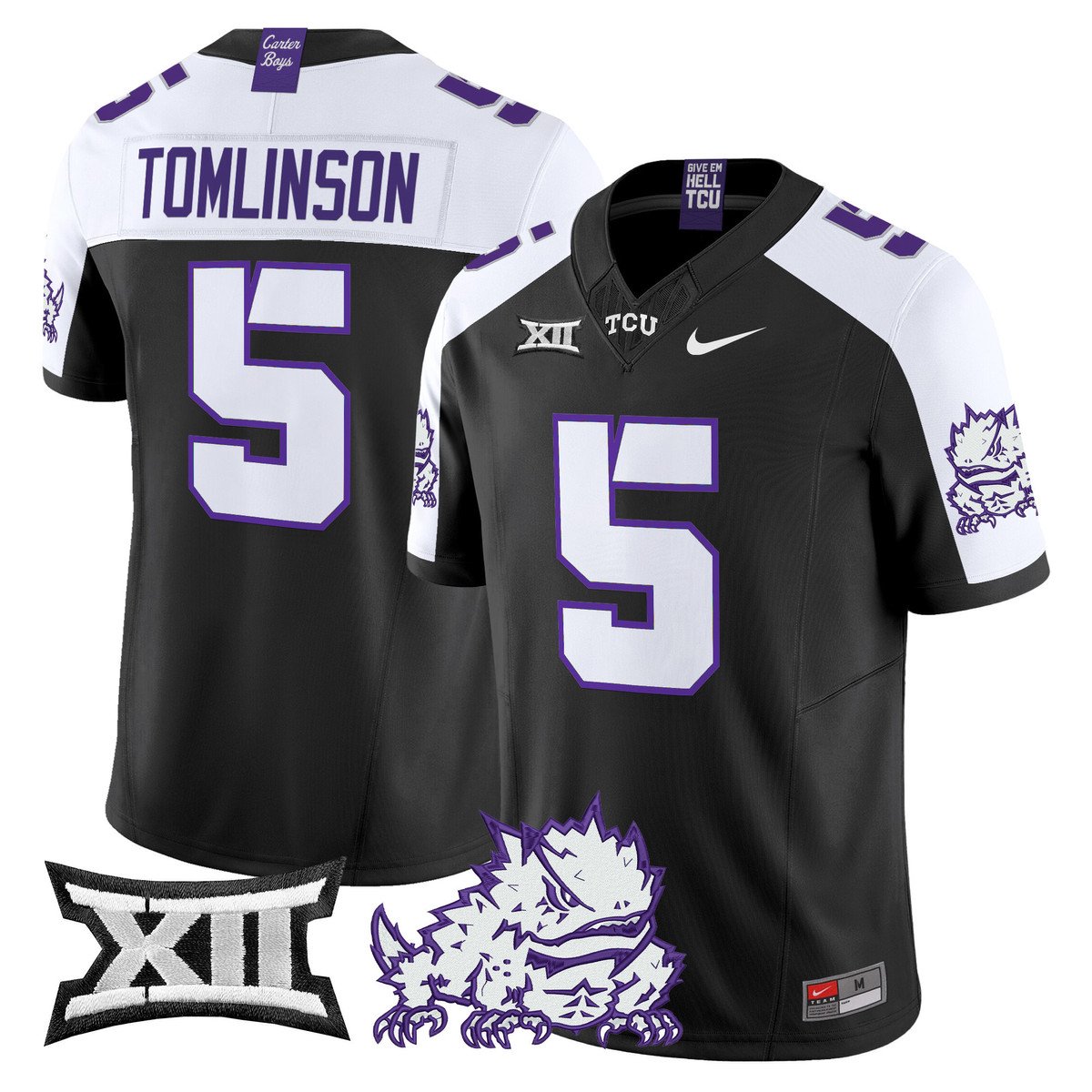 LaDainian Tomlinson Jersey #5 TCU Horned Frogs 2025 Limited Stitched Black Alter
