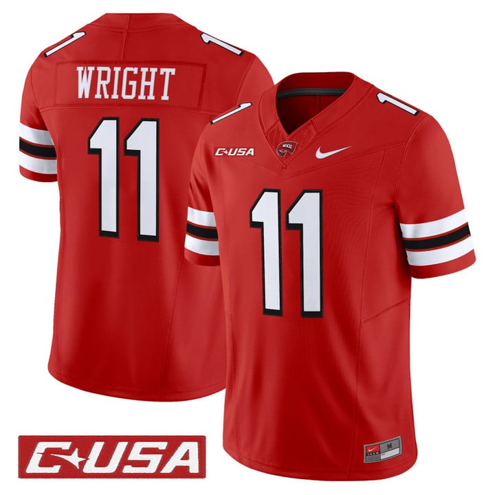 La'Vell Wright Jersey #11 Western Kentucky Hilltoppers 2025 Stitched