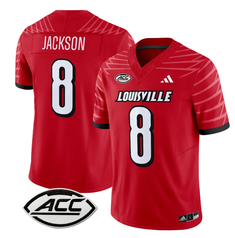 Lamar Jackson Jersey #8 Louisville Cardinals Vapor Football Stitched Red
