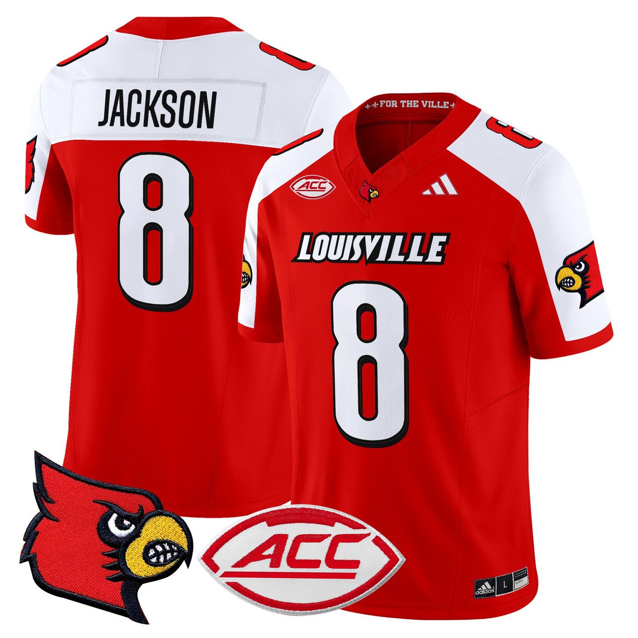 Lamar Jackson Jersey #8 Louisville Cardinals 2025 Vapor Limited Stitched